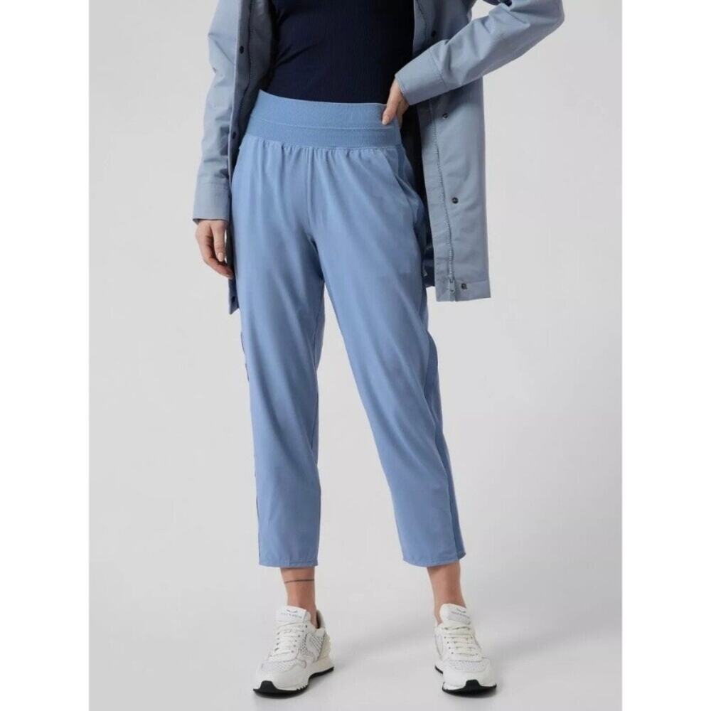 Athleta Blue Nolita Slim Tapered Crop Pants Sz.8 Tall